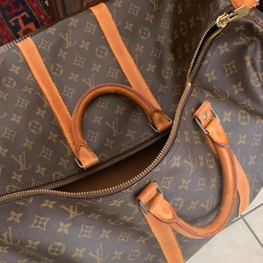 Louis Vuitton Luxury Brown Monogram Travel Bag